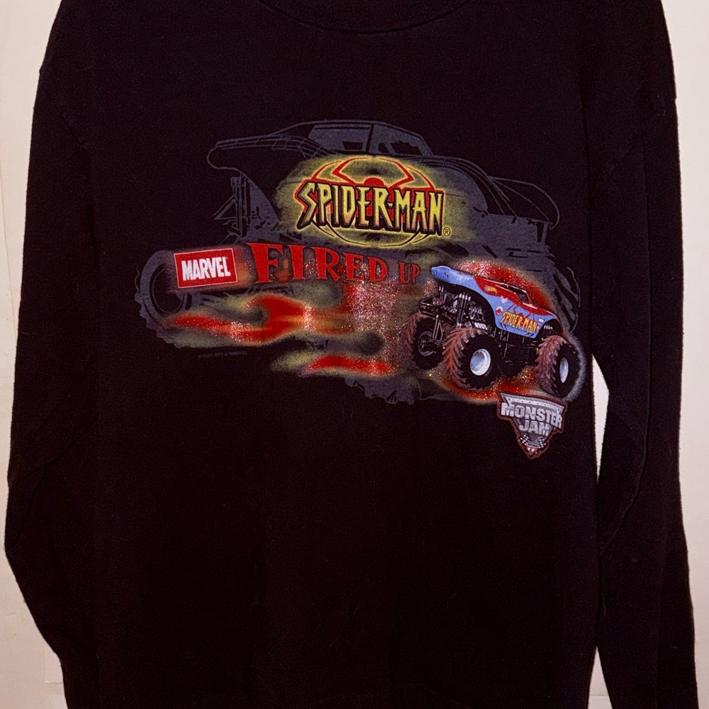 VINTAGE 2001 Spider-Man Monster Jam Long Sleeve Tee